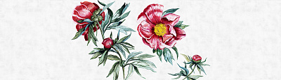 Фотообои RED PEONY 4A, FLOWERS, Factura Фотообои RED PEONY 4A, FLOWERS, Factura